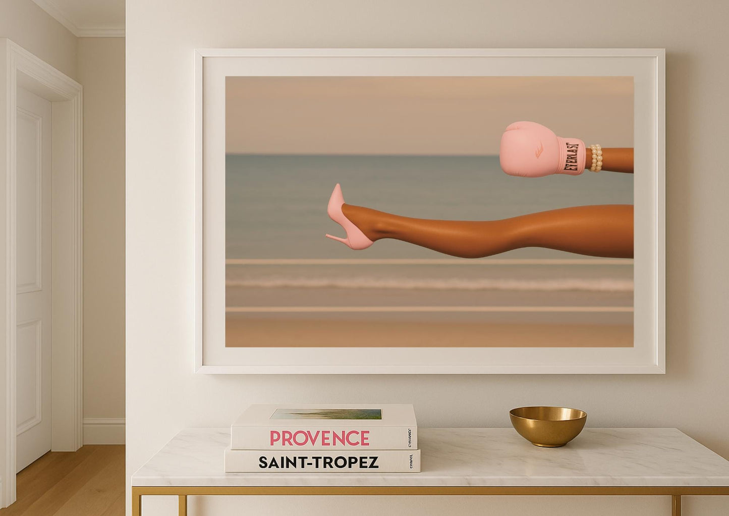 Feminine Strength Art Print – Modern Glam Empowerment Wall Decor