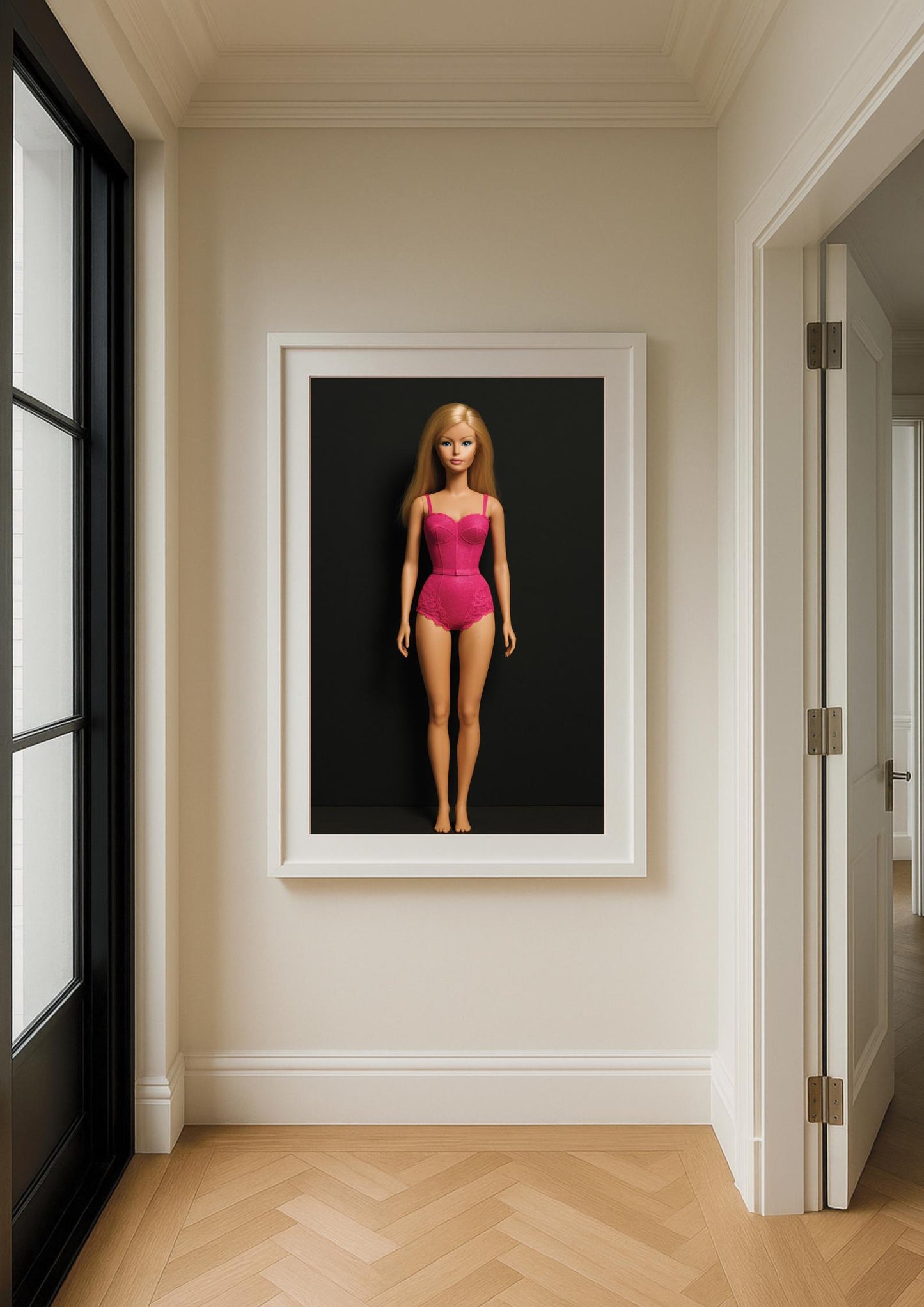 Fuchsia Muse Art Print – Modern Glamour Minimalist Wall Art
