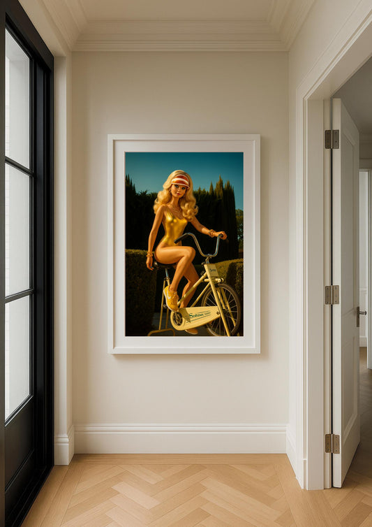 Golden Hour Art Print – Slim Aarons Inspired Retro Glamour Wall Art