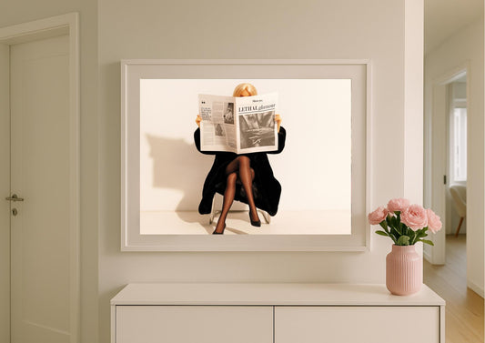 Vintage Editorial Art Print – Fashion Photography Inspired Wall Decor